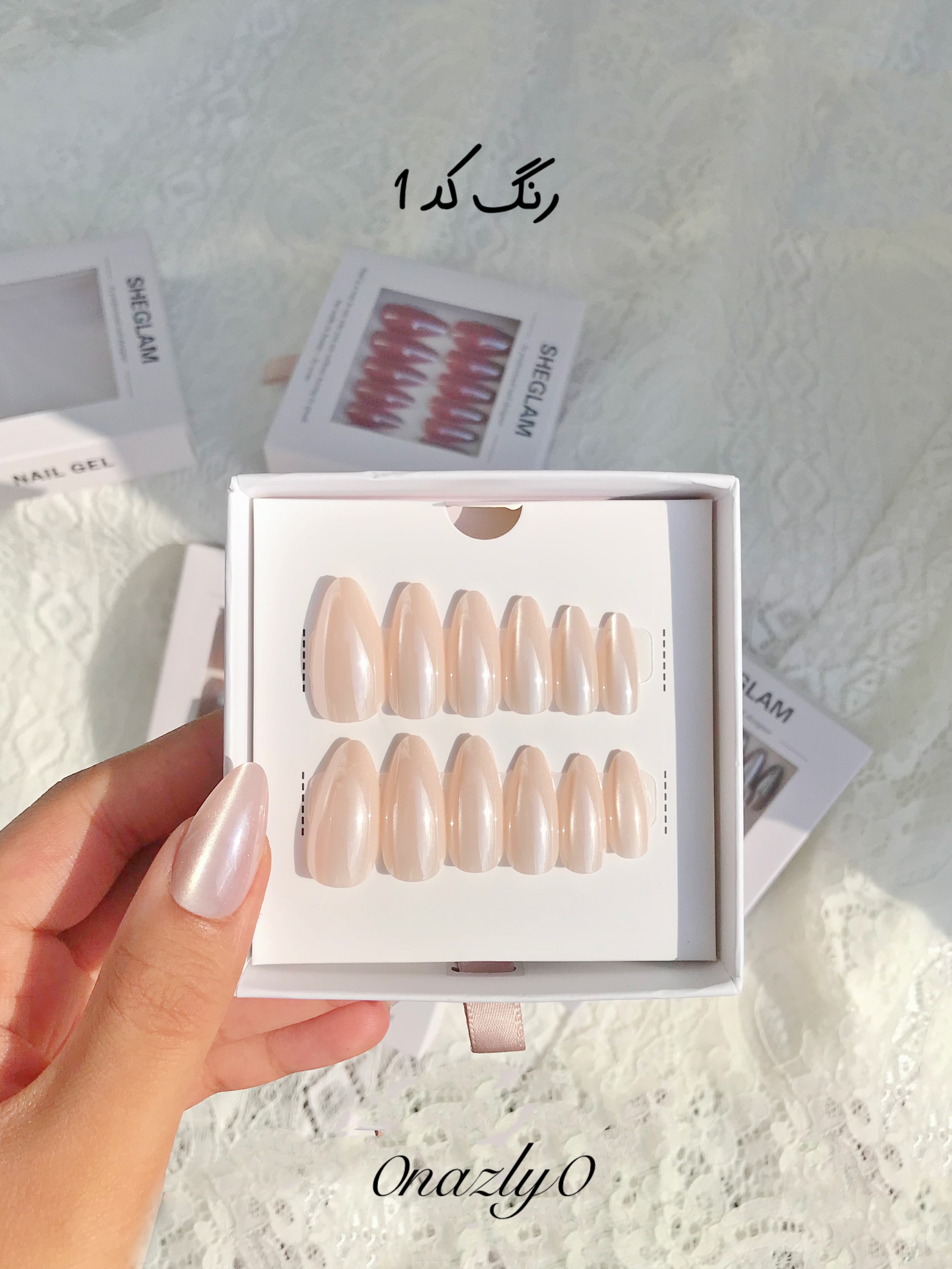 ناخن طرح کاشت کد یک