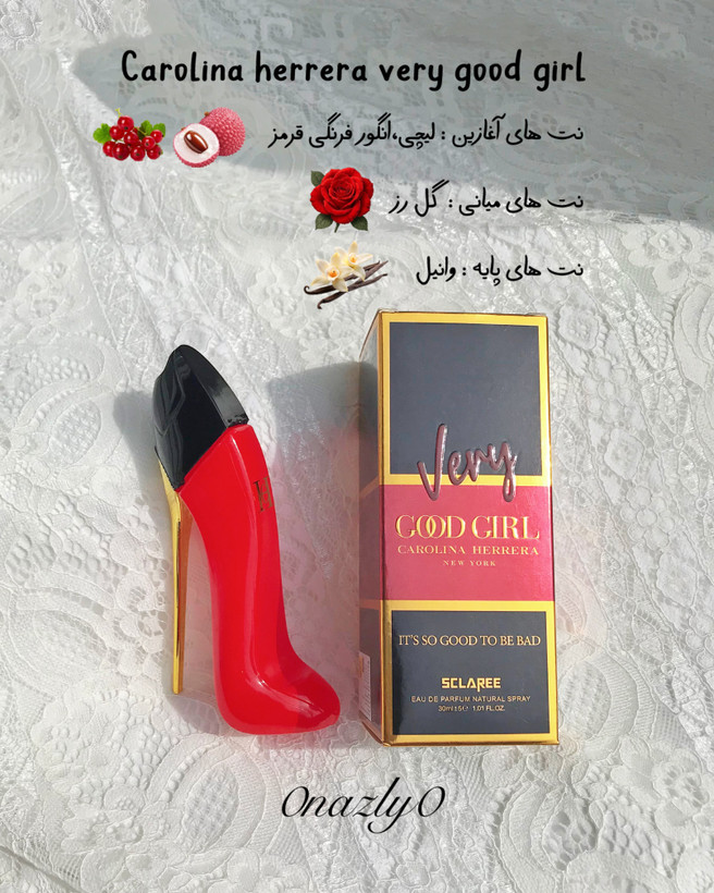 ادکلن very good girl شرکتی ۲۵ میل قرمز مشکی